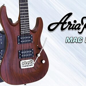 Обзор электрогитары Aria Mac-Deluxe STBR