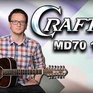 Обзор двенадцатиструнной электроакустической гитары CRAFTER MD70-12EQ