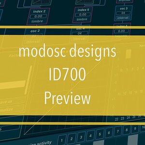 modosc designs ID700: Короткая демонстрация (скоро выйдет полный набор руководств)
