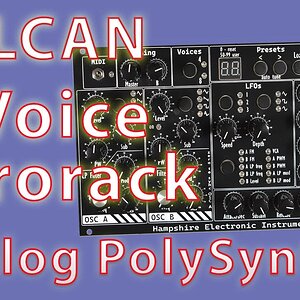 8-голосный аналоговый полифонический модуль Eurorack // The Vulcan // Hampshire Electronics