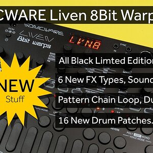 Sonicware Liven 8Bit Warps v3.0 Краткое руководство